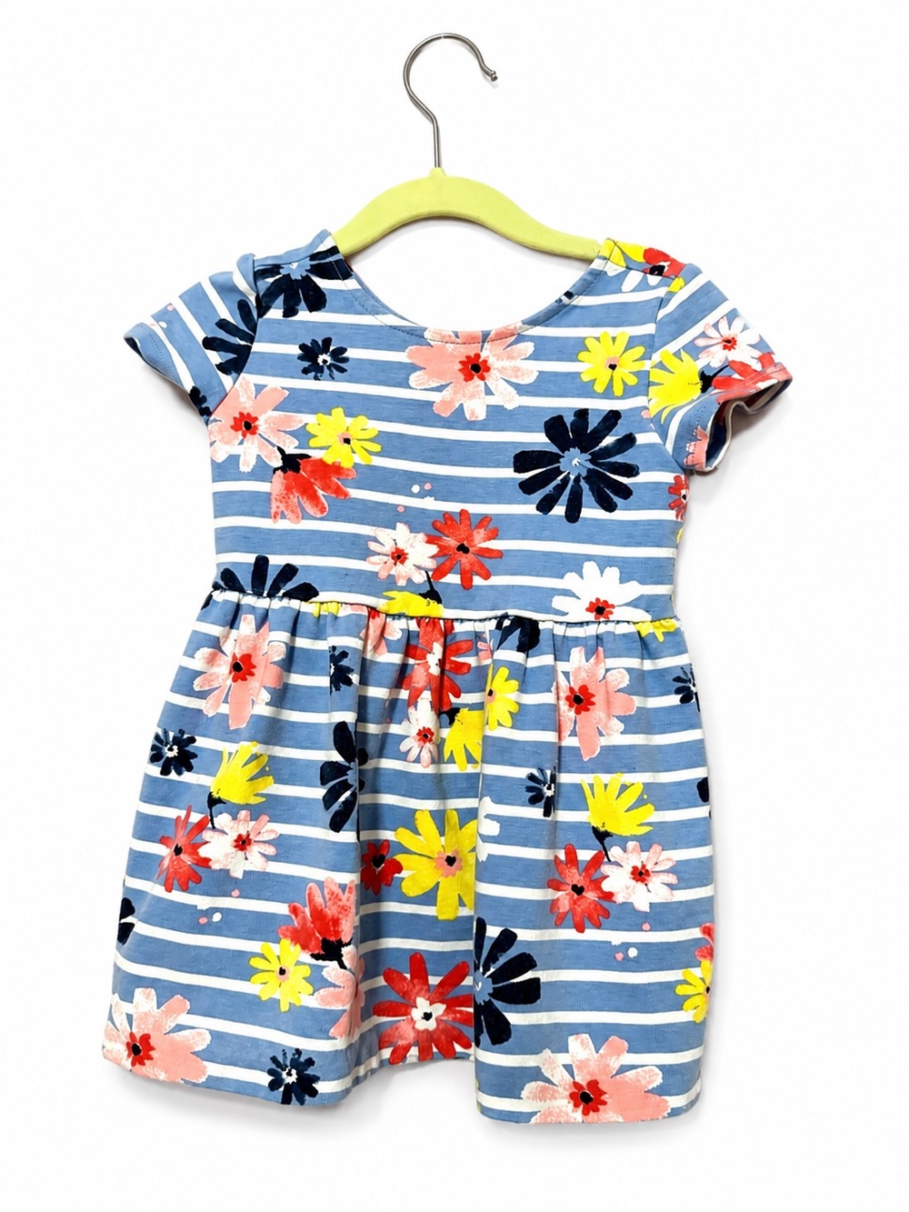 Blue Striped Floral Girls' Dress 2T Gymboree
